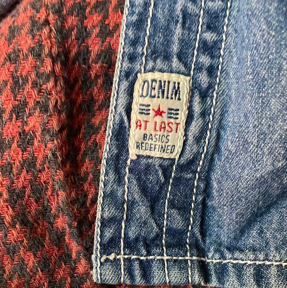 At Last Jeanswear Denim and Houndstooth Cotton Fl… - image 3