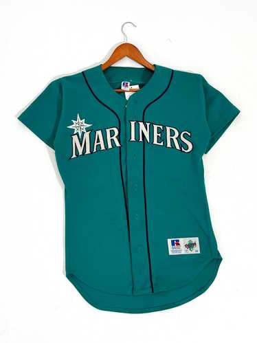 Rare Vintage Russell Athletic MLB Seattle Mariners Blank Teal Baseball  Jersey