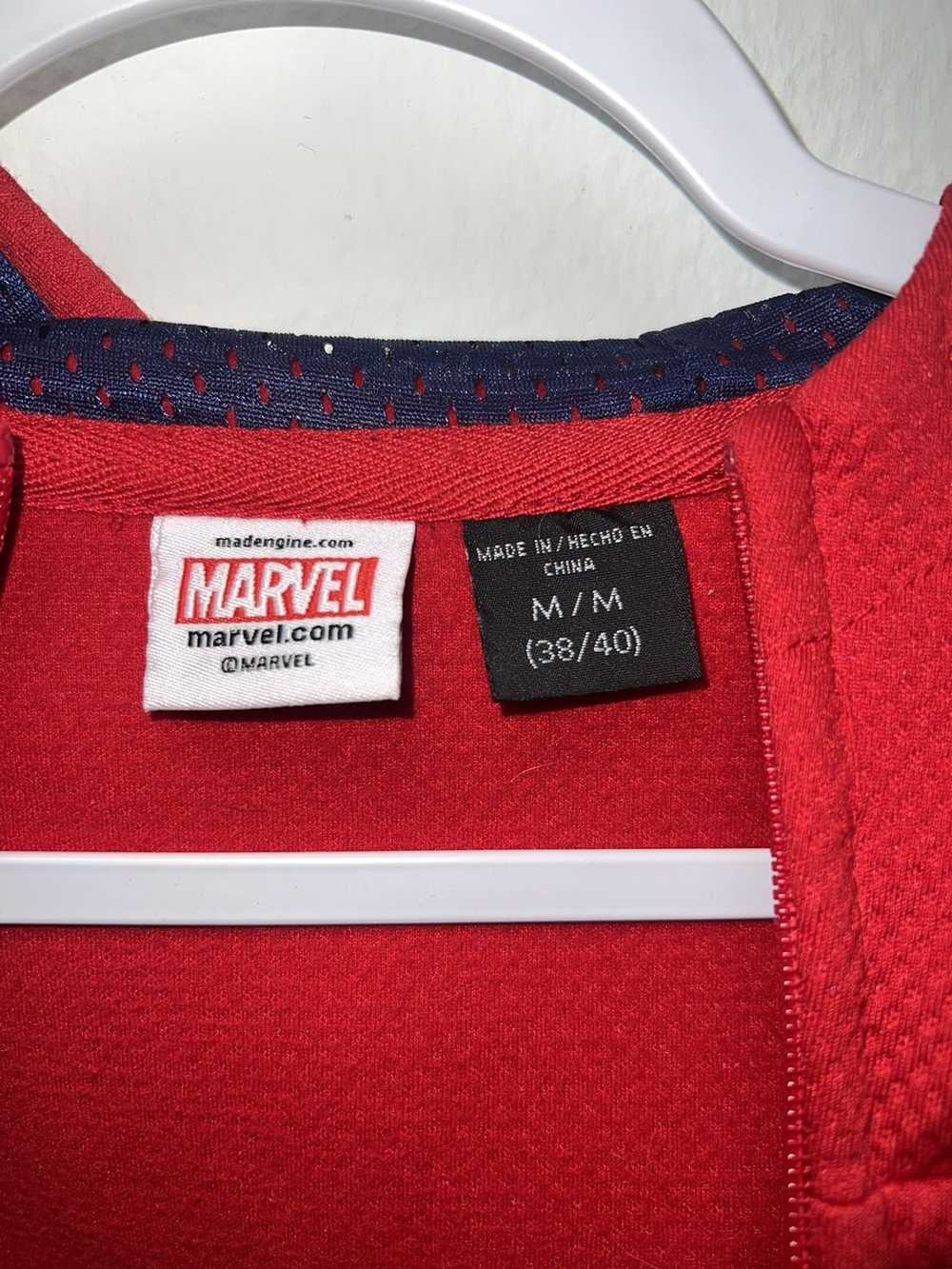 Marvel Comics Spider-man red sweater zip up rare - image 3