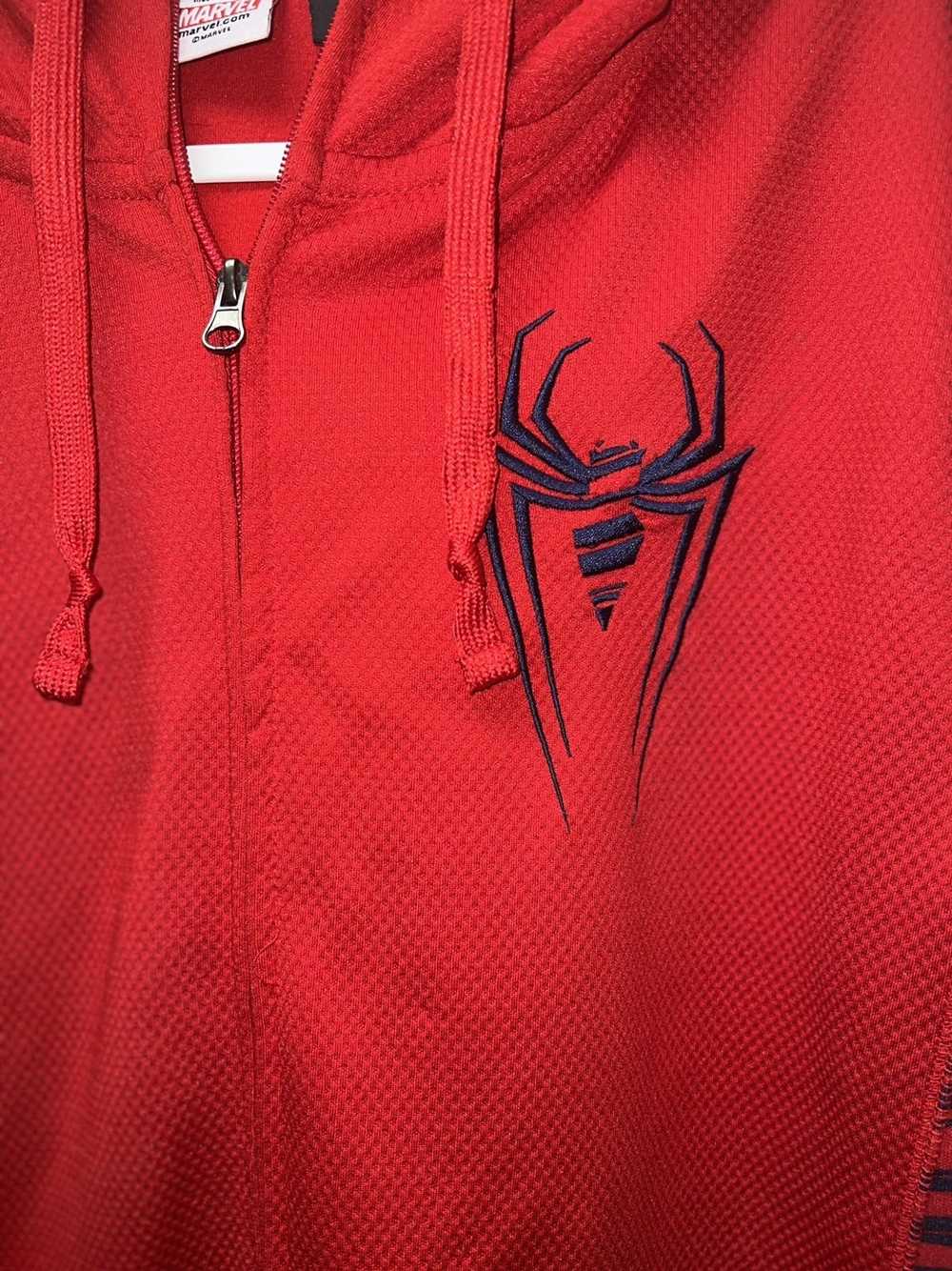 Marvel Comics Spider-man red sweater zip up rare - image 4