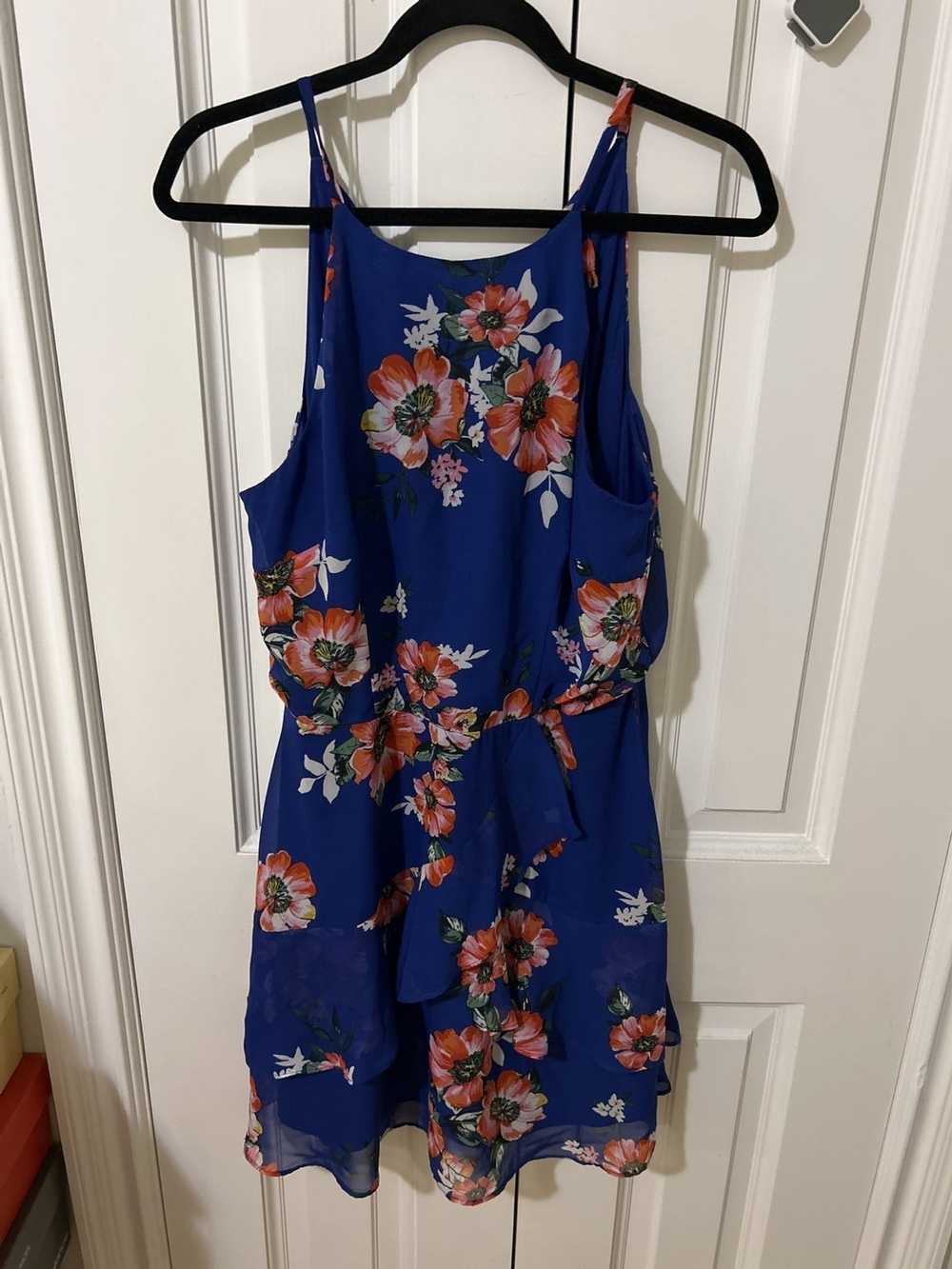 Vintage BCX dress size XL blue floral - image 4