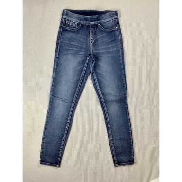 Seven7 Jeans Womens 10 Mid-Rise Ankle Skinny Medium Wash Blue Denim Zip Fly