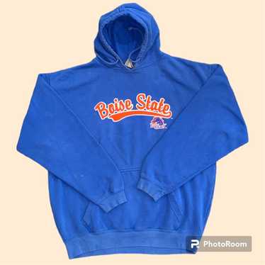 BOISE STATE BRONCOS GO ALL IN ADULT COLORBLOCK TRIO HOODED PULLOVER