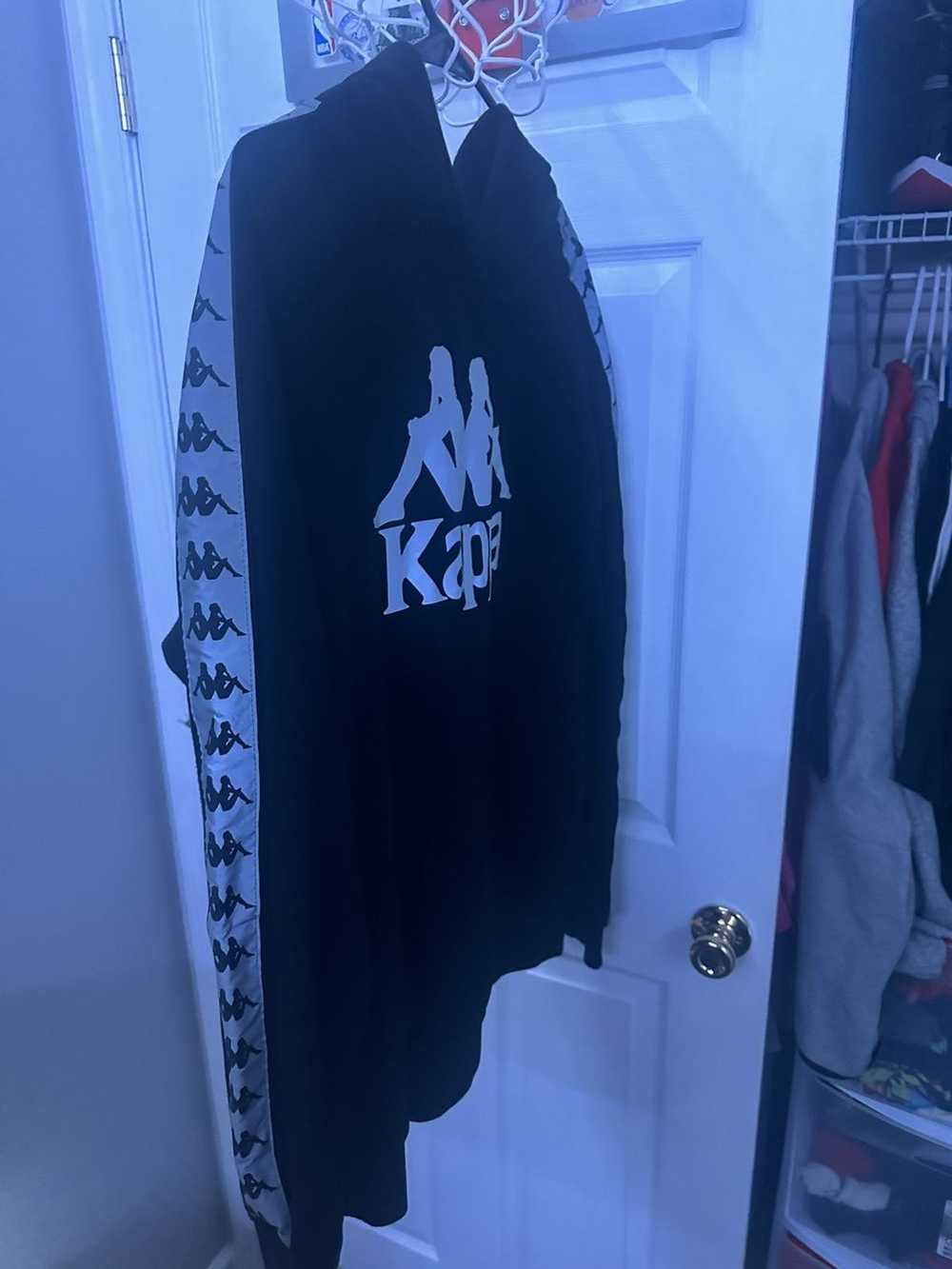 Kappa Black & Silver Kappa Hoodie - image 3