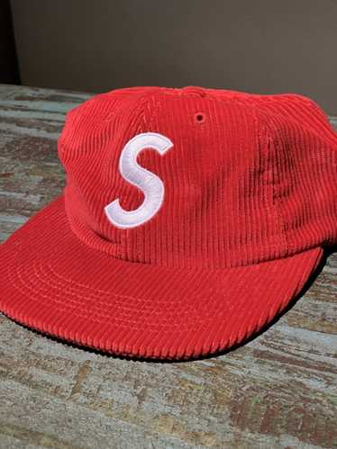 Supreme Red Cap Hat Contrast Stitch Camp SS18H67 NWT - One Size
