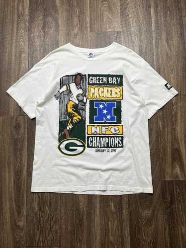 worldfamous90store Vintage 1997 Super Bowl Green Bay Packers Shirt / NFC Champions American Sports