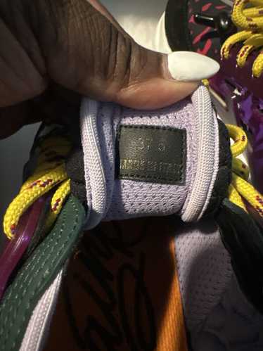 Versace Multicolor Brocade Chain Reaction Sneakers Versace