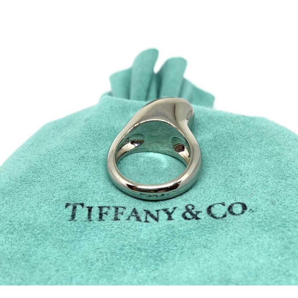 Tiffany & Co Elsa Peretti platinum ring - image 7