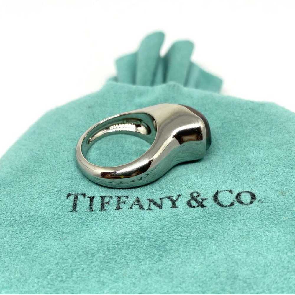 Tiffany & Co Elsa Peretti platinum ring - image 8