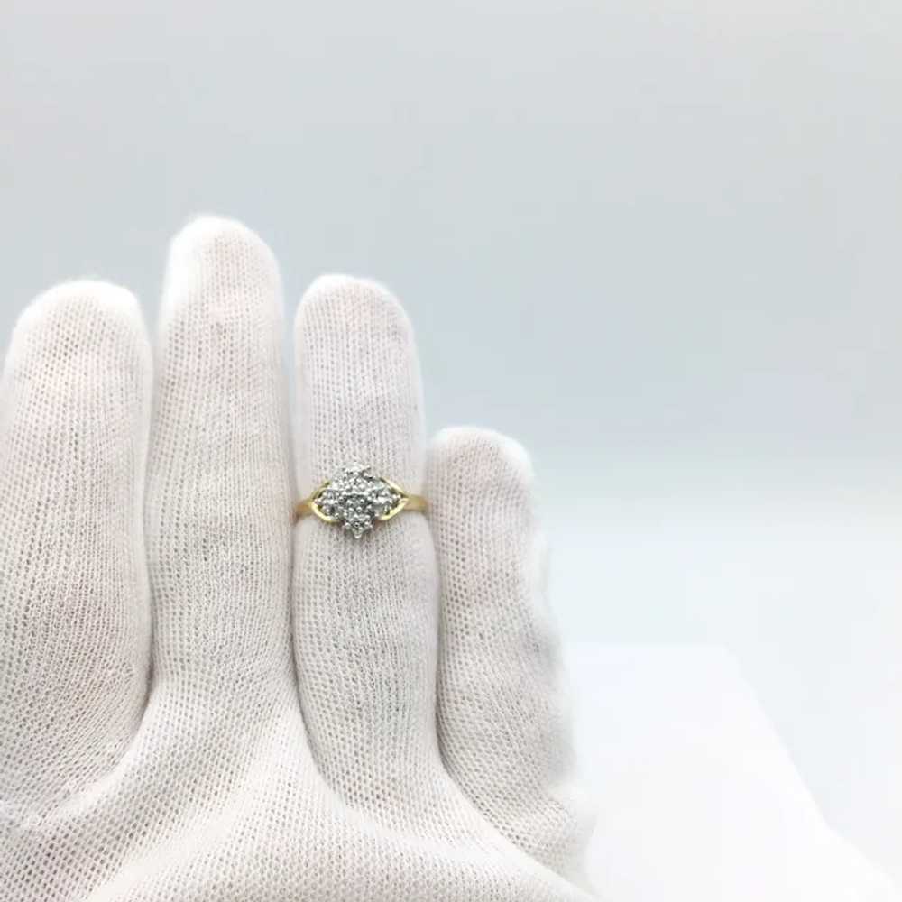 10K Diamond Cluster Ring - image 4