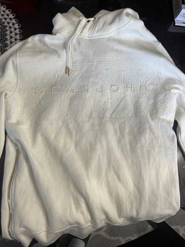 Sean John ホワイト ジャンパー L/XL Sean John Sport Men's White Color Graphic Track Jacket Size