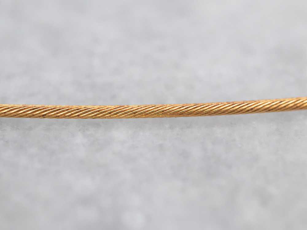Yellow 18-Karat Gold Cable Chain - image 5