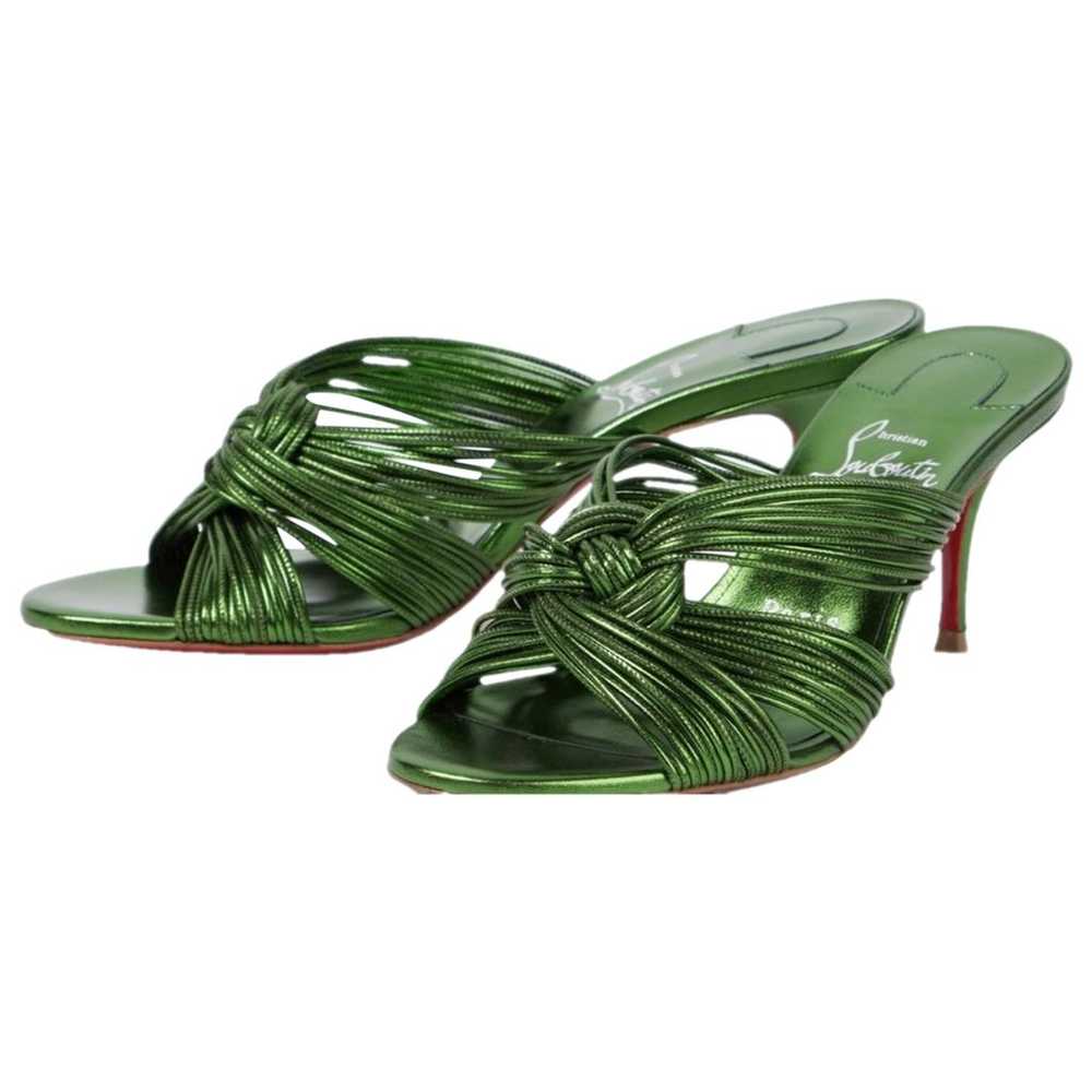 Christian Louboutin Leather mules & clogs - image 1