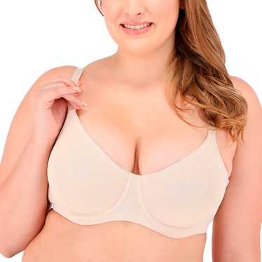 36D Soma Enbliss Full Coverage BRA t-Shirt Microfiber Taupe Side Smoothing  NEW