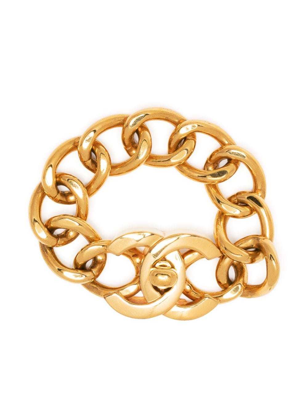 CHANEL Pre-Owned 1996 CC turn-lock bracelet - Gold - image 1