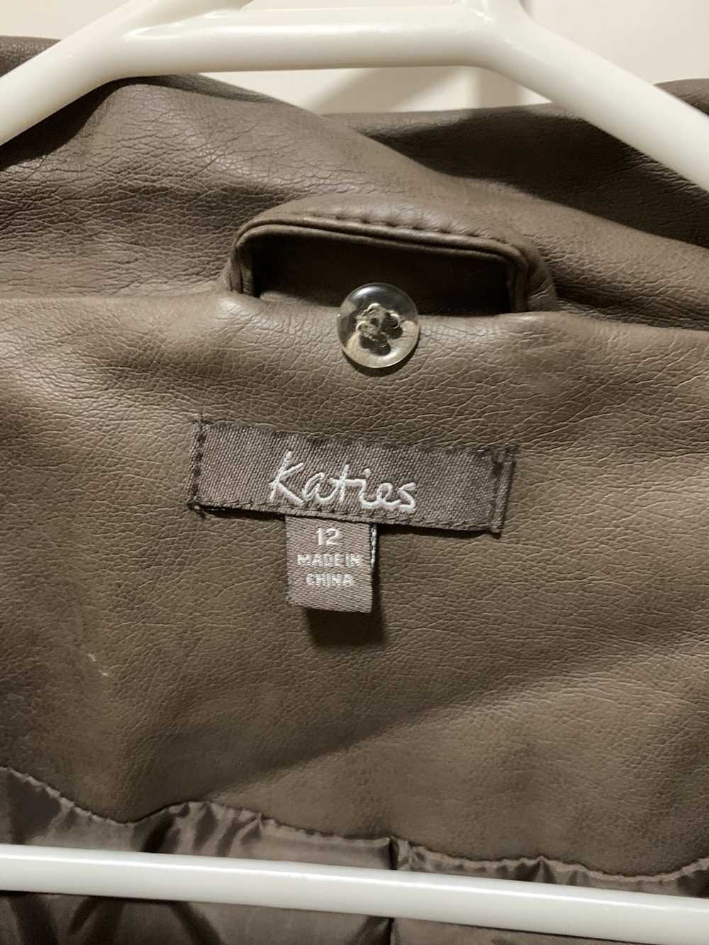 Other Katie’s Faux Leather Jacket Brown Tan Women… - image 5