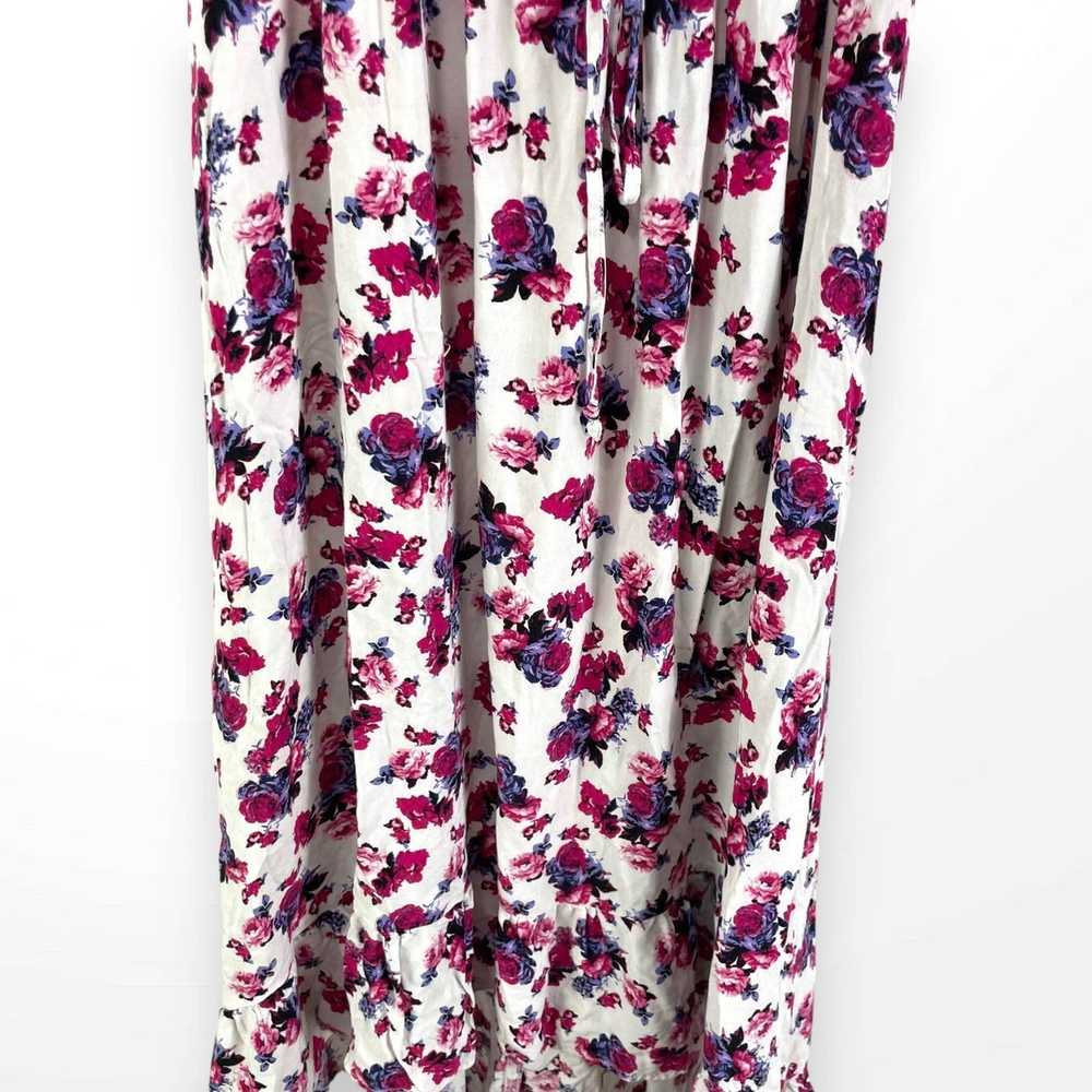 Other TORRID Pink White Rayon Floral Maxi Sun Dre… - image 9