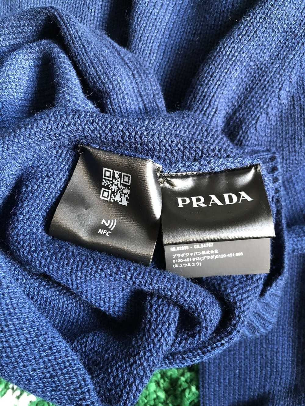 Prada Blue 100% cashmere sweater - image 3