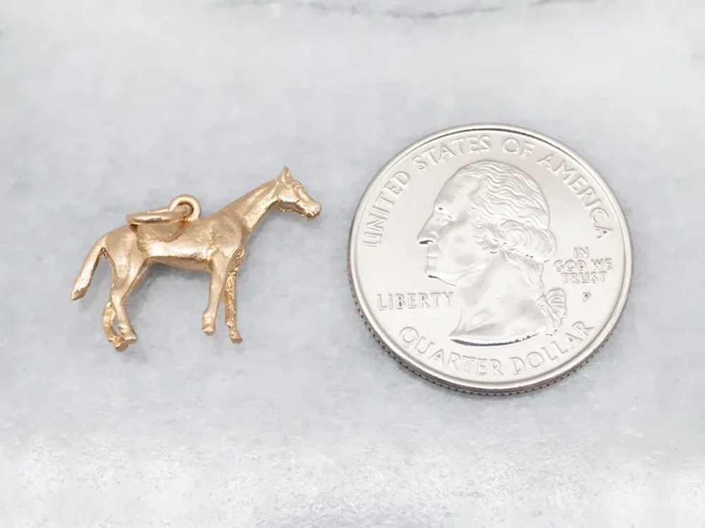 Vintage 14-Karat Gold Horse Charm or Pendant - image 4