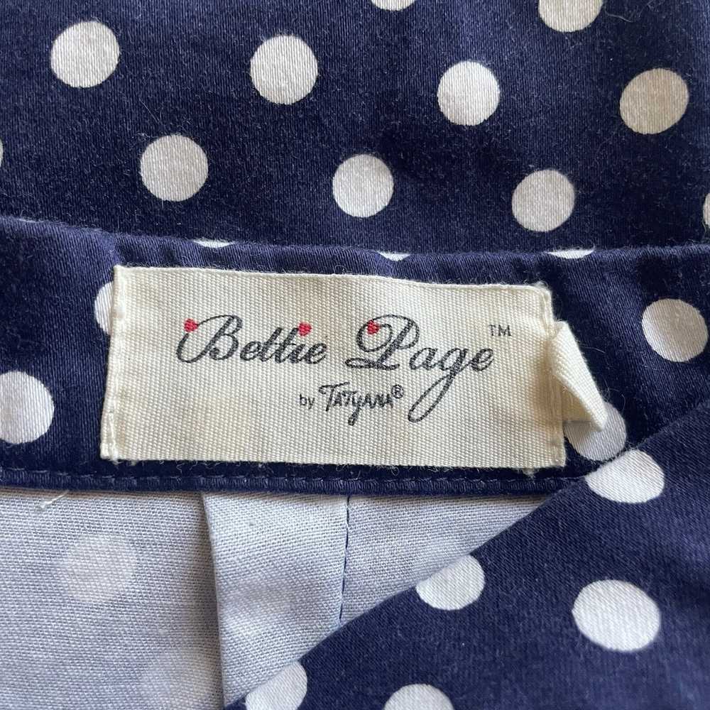 American Retro Bettie Page Tatyana Navy Blue Whit… - image 5