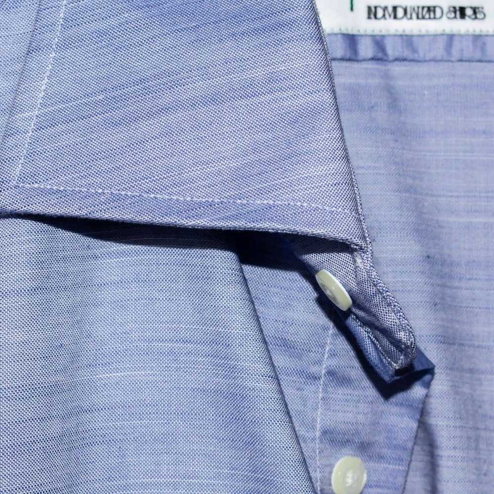 Epaulet Epaulet Men's Button up Shirt Blue Cotton… - image 4