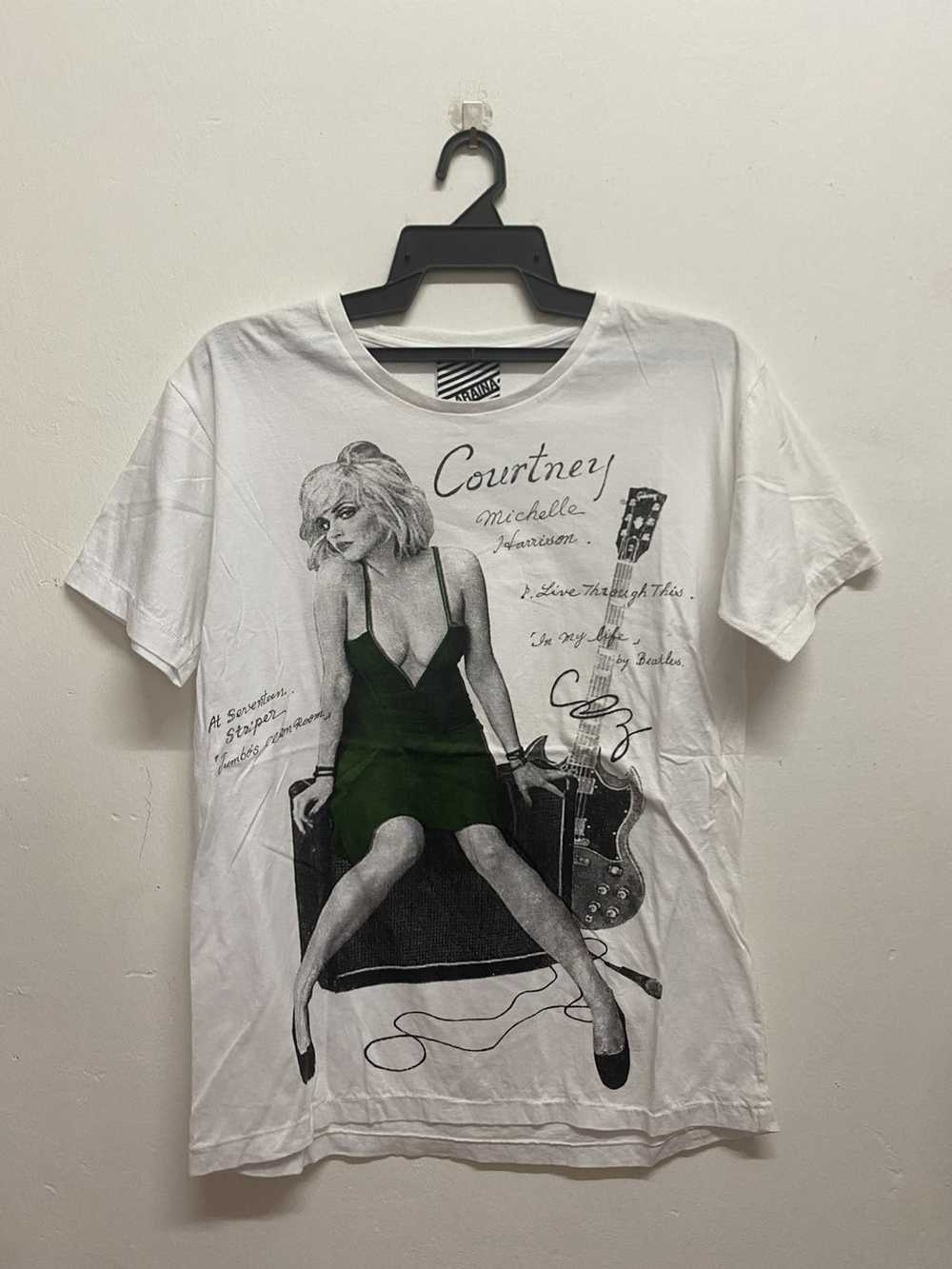 Band Tees Courtney Love Holes Kurt Cobain Photo T… - image 1