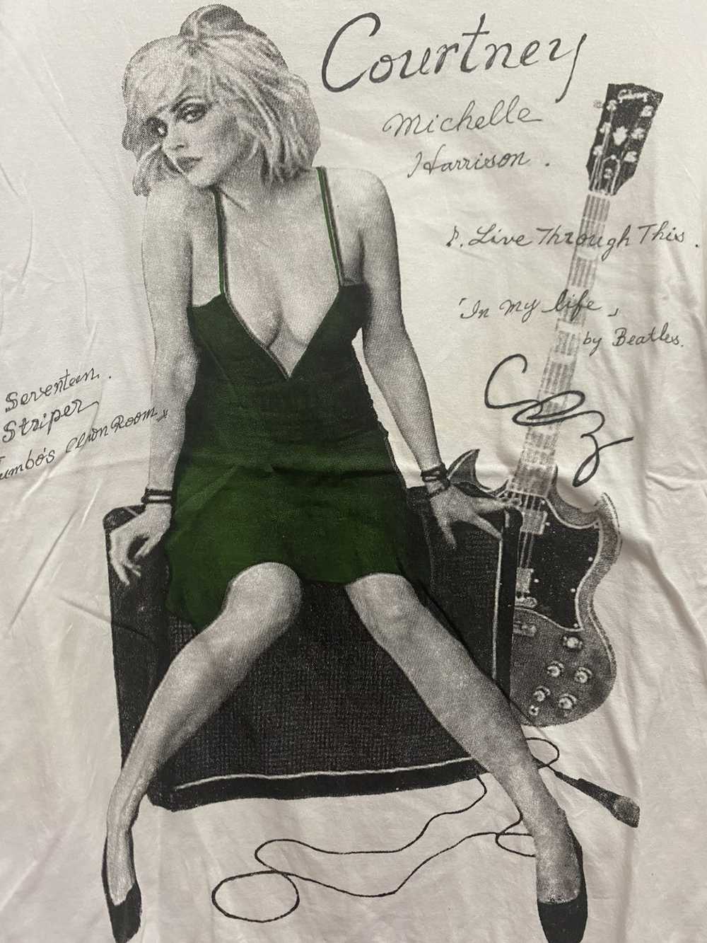 Band Tees Courtney Love Holes Kurt Cobain Photo T… - image 2