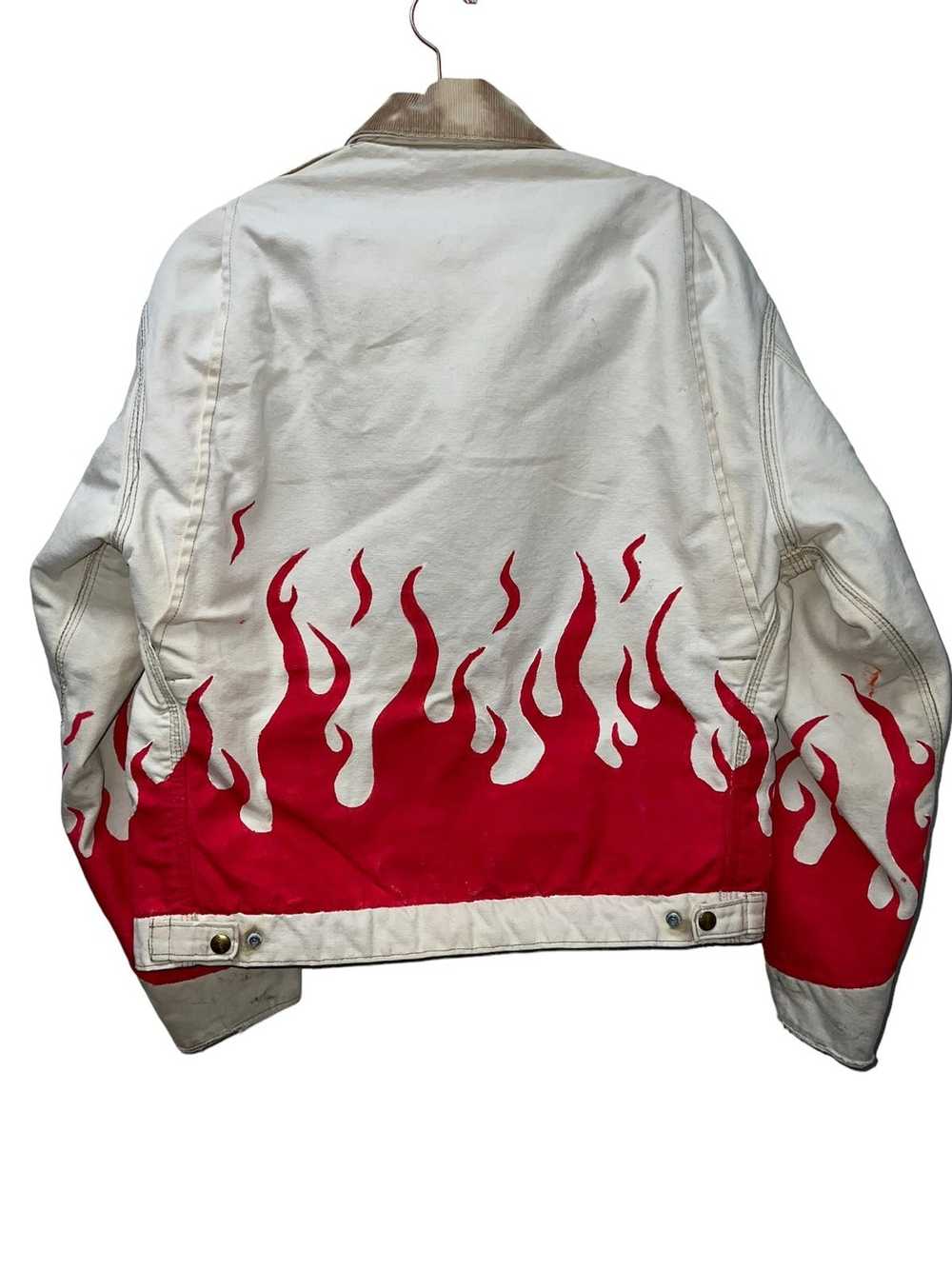 Carhartt Carhart custom dyed jacket flames rare V… - image 2