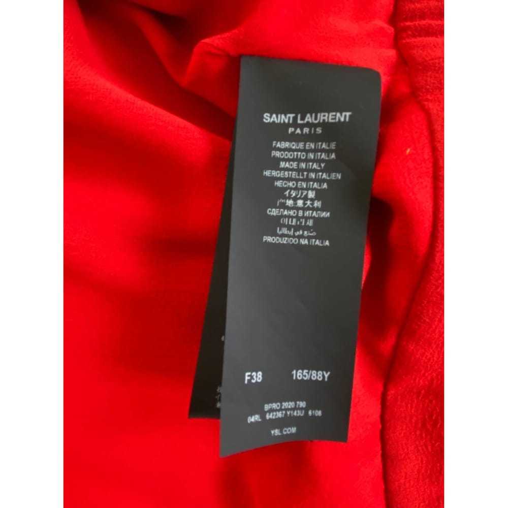 Saint Laurent Silk mini dress - image 8