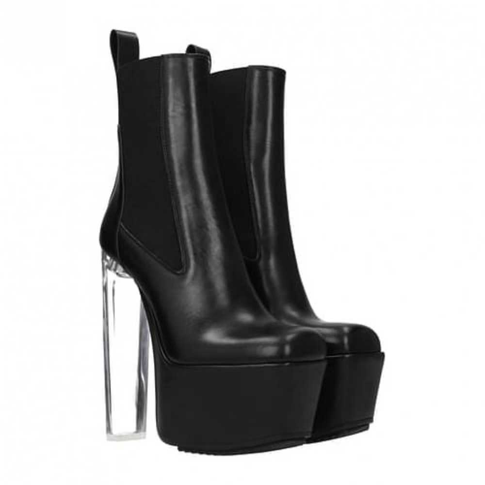 Rick Owens Leather ankle boots - image 2
