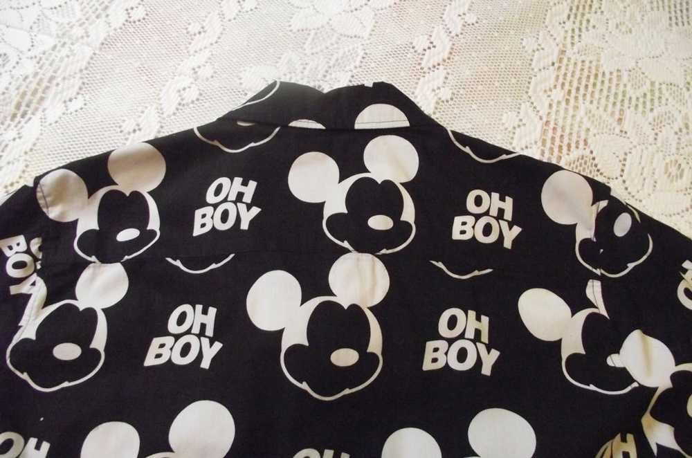 Disney Neff Mens Shirt Black White Oh Boy Mickey … - image 5