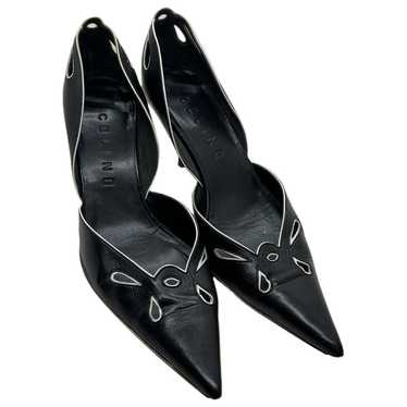Celine Sharp leather heels