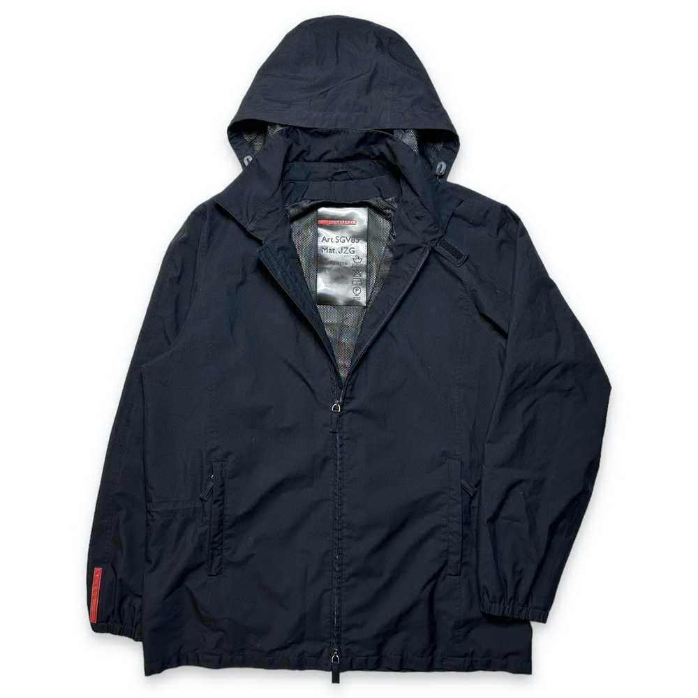 Prada Early 2000's Prada Sport Black Hooded Jacket - image 2