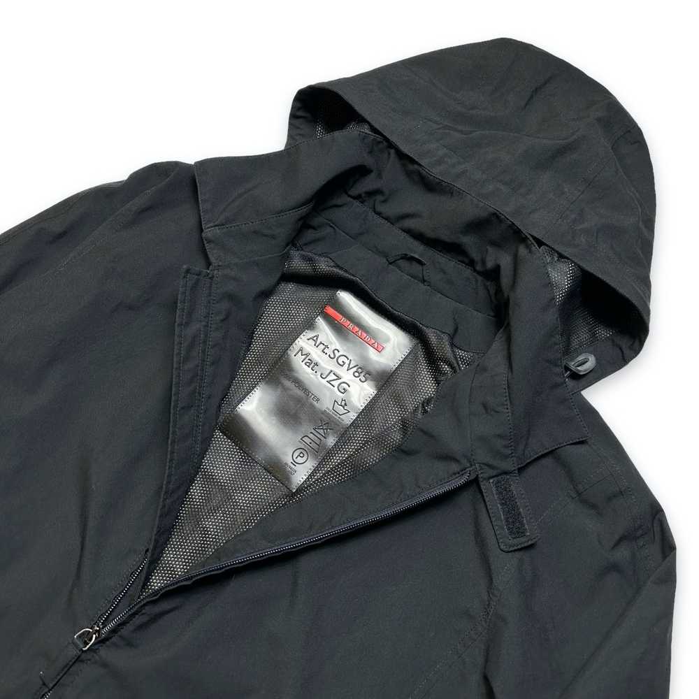 Prada Early 2000's Prada Sport Black Hooded Jacket - image 4