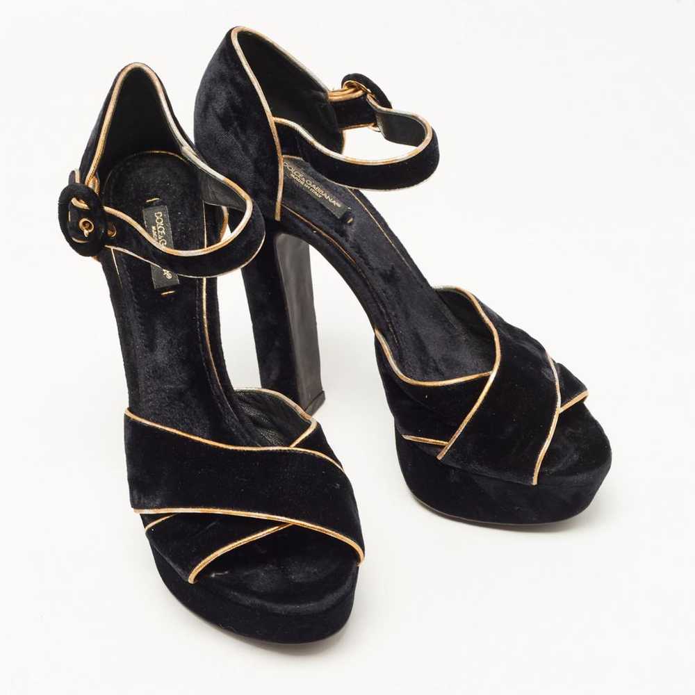 Dolce & Gabbana Velvet sandal - image 3