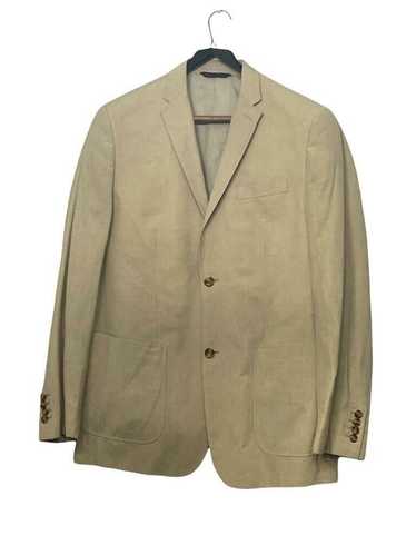 Beige Perry Ellis Two Button 42 Regular Suit Jacke