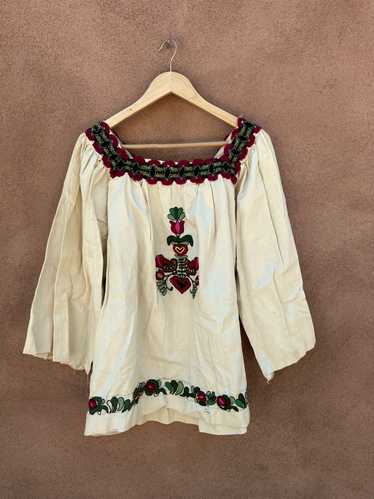 1950's Mexican Puebla with Intricate Embroidery on