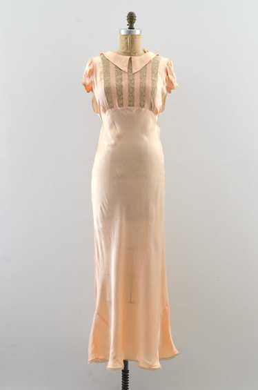 1940s Rayon Satin Nightgown - image 1