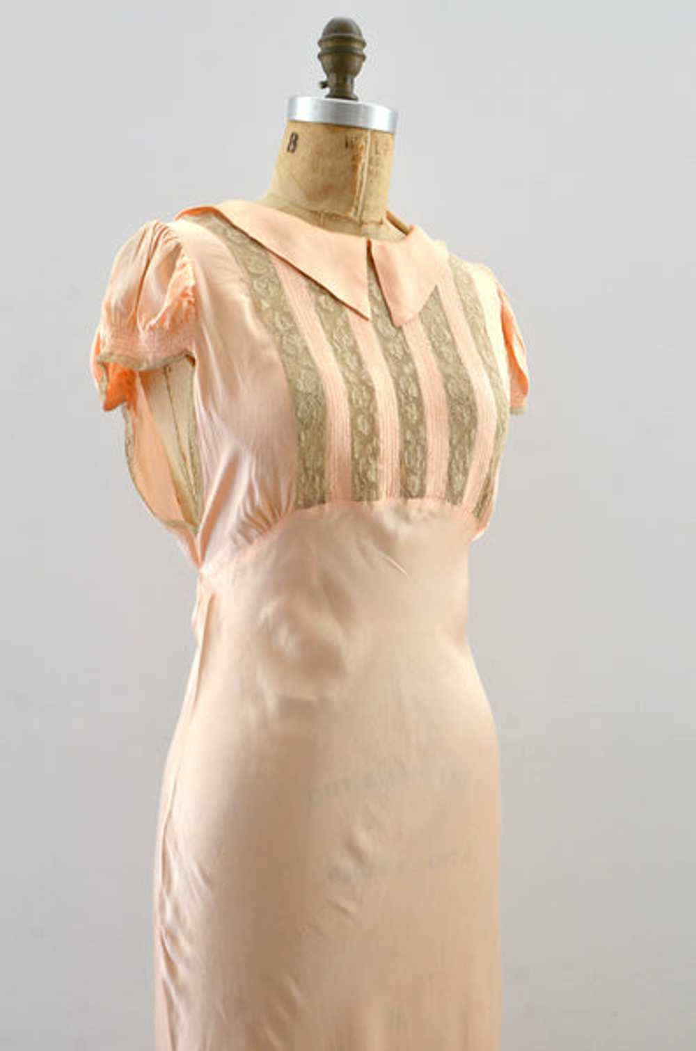 1940s Rayon Satin Nightgown - image 4