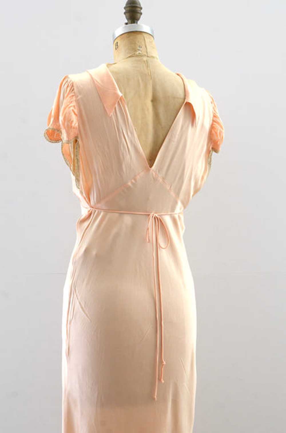 1940s Rayon Satin Nightgown - image 5