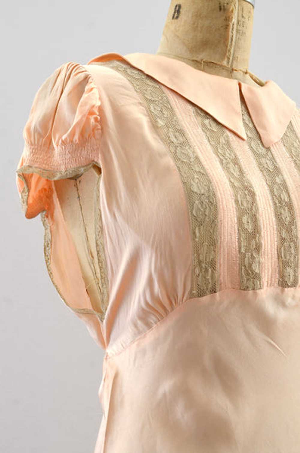 1940s Rayon Satin Nightgown - image 6