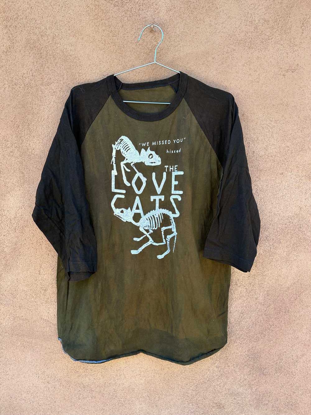 Rare The Cure "The Love Cats" 3/4 Sleeve T-shirt - image 1