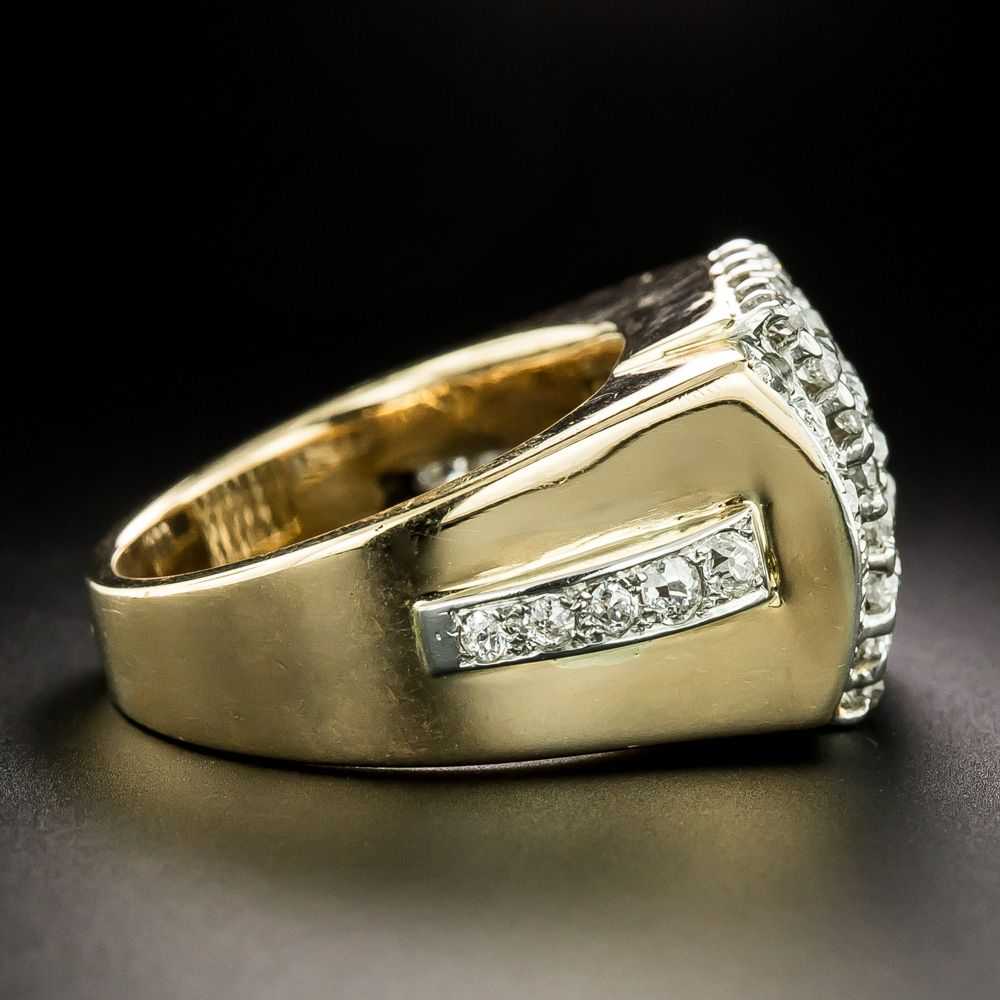 French Art Deco Diamond Ring - image 2