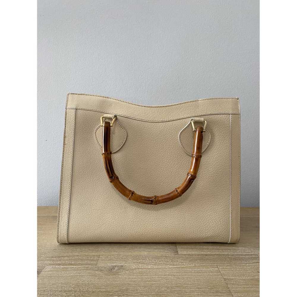 Gucci Diana Bamboo leather tote - image 6