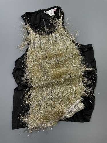 AMAZING! *SAMPLE* TINSEL FRONT SLEEVELESS TOP