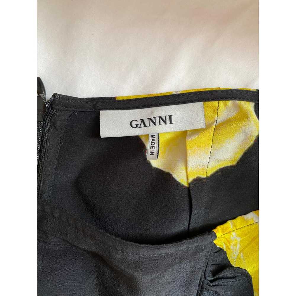 Ganni Silk mid-length skirt - image 6
