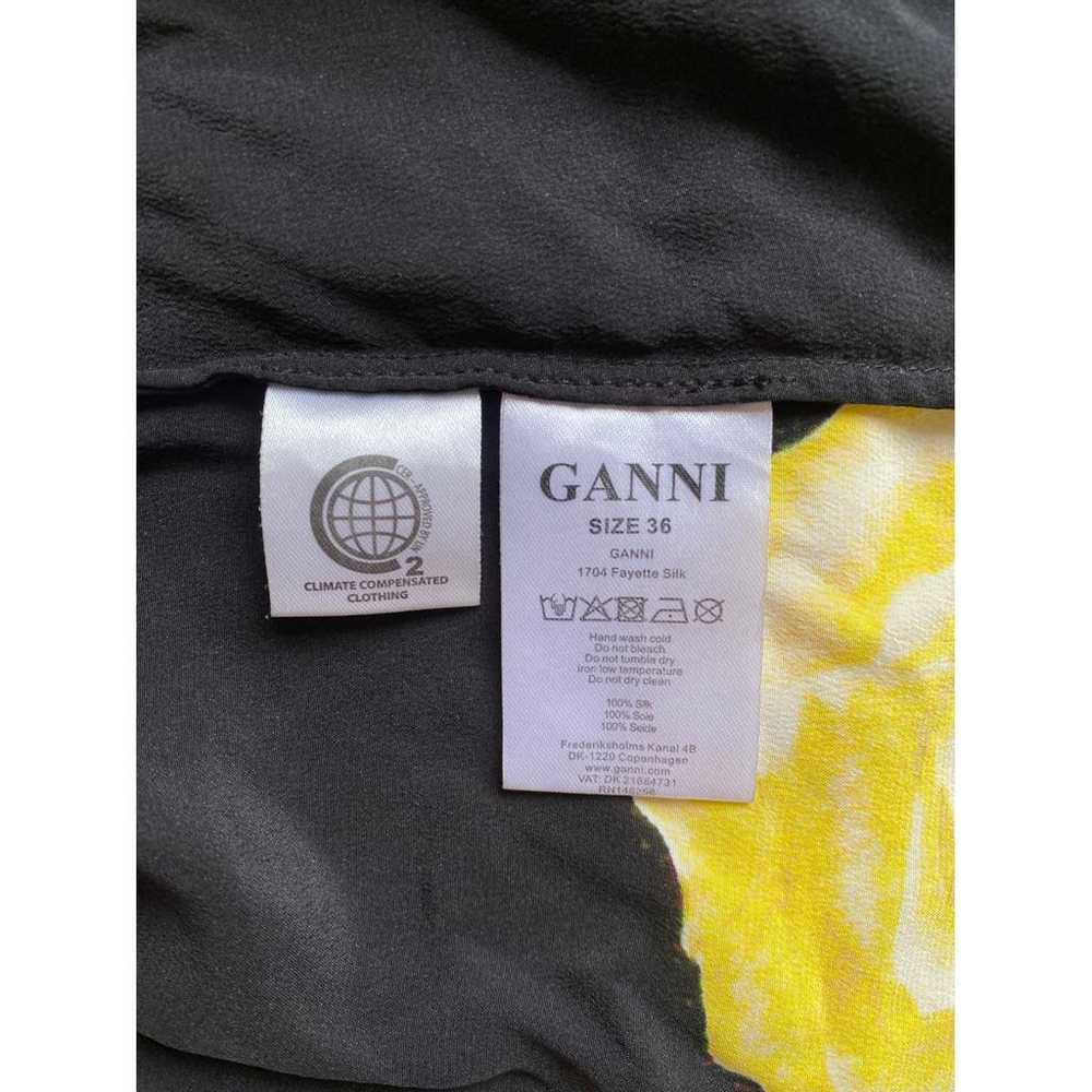 Ganni Silk mid-length skirt - image 7