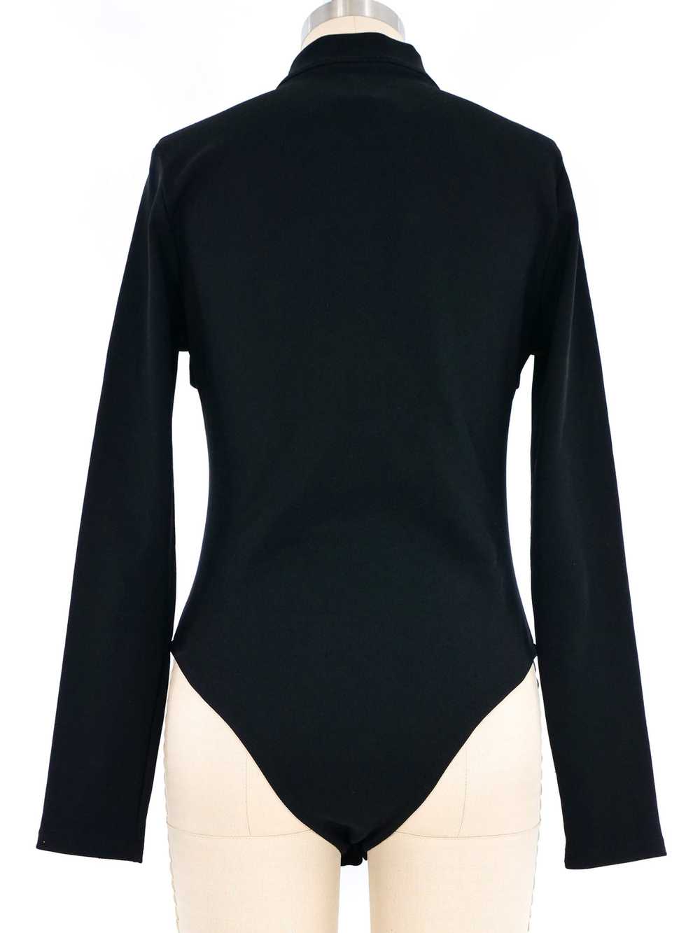 Ribbed Teach Wear Mock Neck Bodysuit - image 4