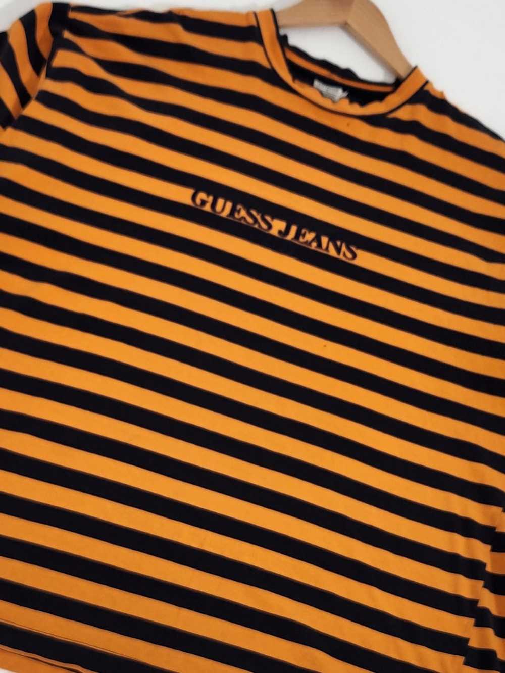 Vintage Guess Jeans Striped T-Shirt Sz. XL - image 2