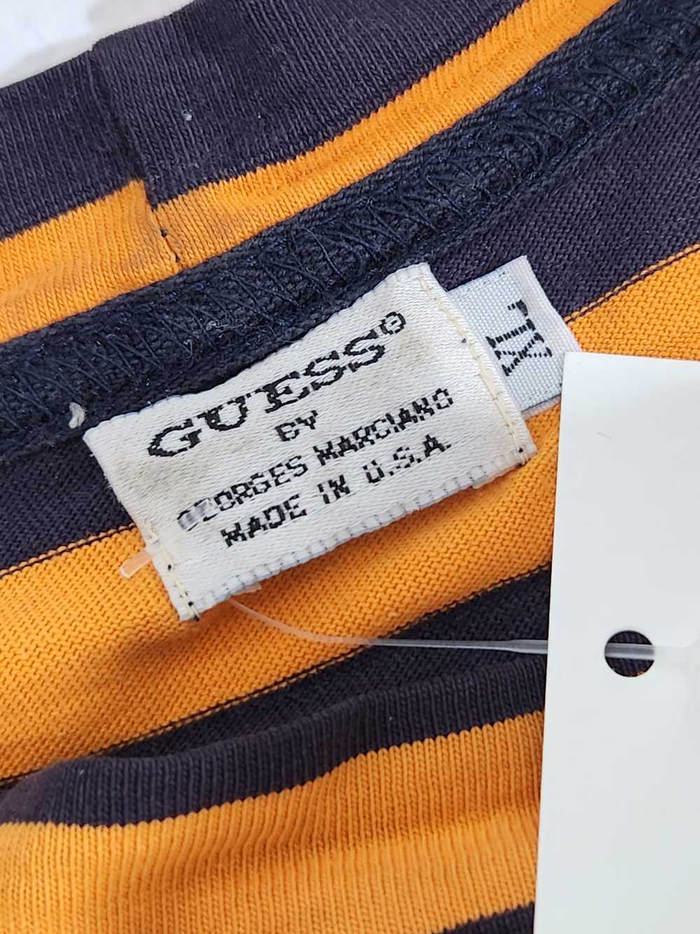 Vintage Guess Jeans Striped T-Shirt Sz. XL - image 6